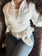 White Linen Blouse
