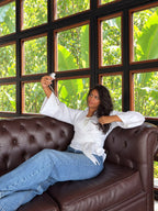 White Linen Blouse