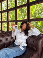 White Linen Blouse