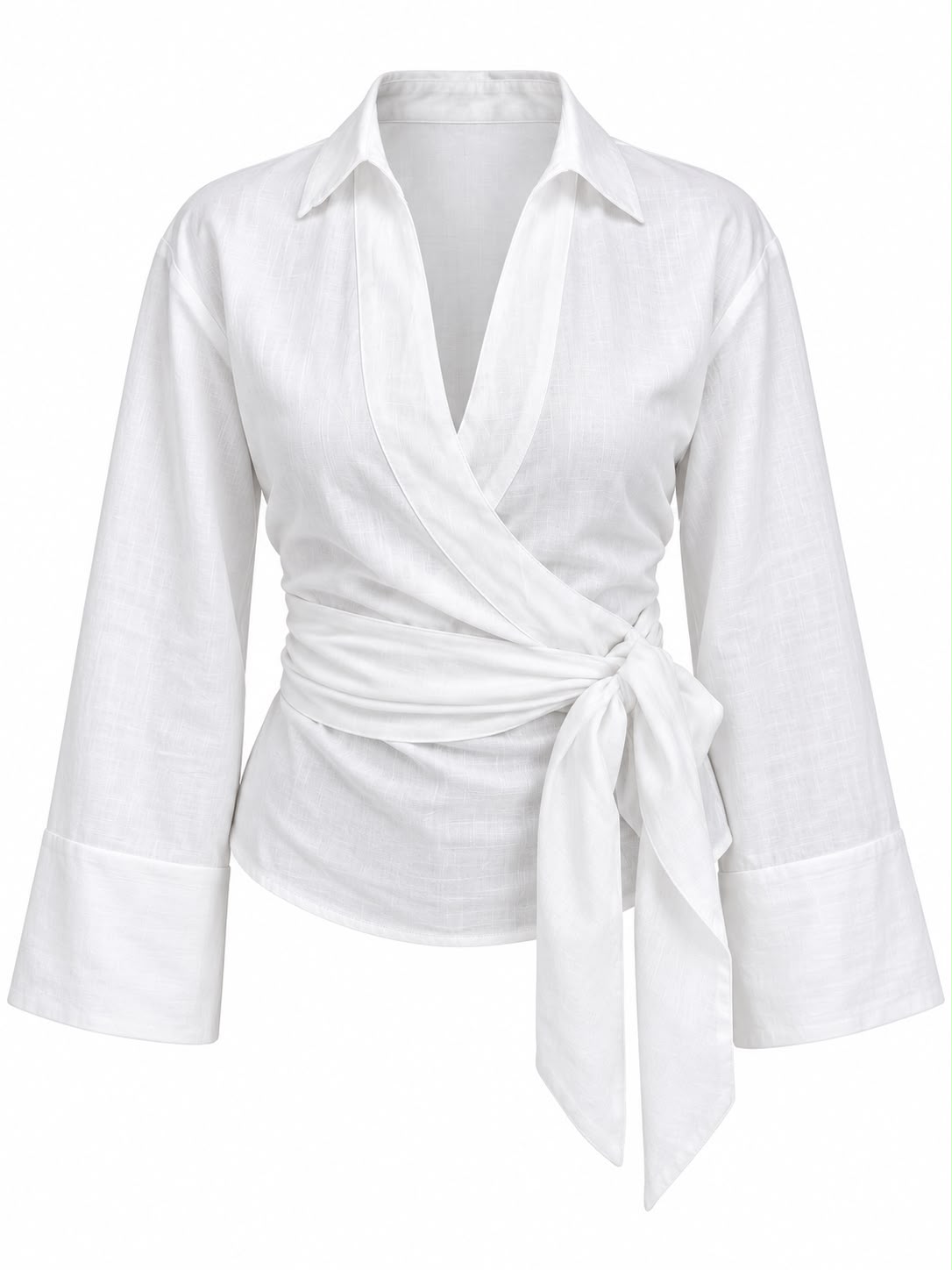 White Linen Blouse