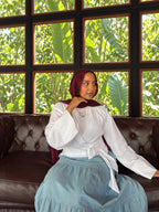 White Linen Blouse