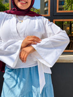 White Linen Blouse